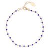 Bracciale Donna Amen Rosario In Argento 925 Dorato E Cristalli Blu 2 - Verre Gioielli Bracciale Donna Amen Rosario In Argento 925 Dorato E Cristalli Blu