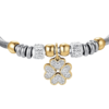 Bracciale Donna Semirigido Luca Barra In Acciaio Bicolore Con Quadrifoglio Dorato E Cristalli Bianchi 5 - Verre Gioielli Bracciale Donna Semirigido Luca Barra In Acciaio Bicolore Con Quadrifoglio Dorato E Cristalli Bianchi 1 Verre Gioielli - l'istituzione del gioiello