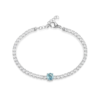Bracciale Donna Stroili Tennis In Acciaio E Zirconi Bianchi Con Cristallo Celeste 2 - Verre Gioielli Bracciale Donna Stroili Tennis In Acciaio E Zirconi Bianchi Con Cristallo Celeste