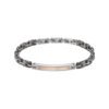 Bracciale Uomo Bliss In Acciaio Bicolore E Ceramica Nera 2 - Verre Gioielli Bracciale Uomo Bliss In Acciaio Bicolore E Ceramica Nera