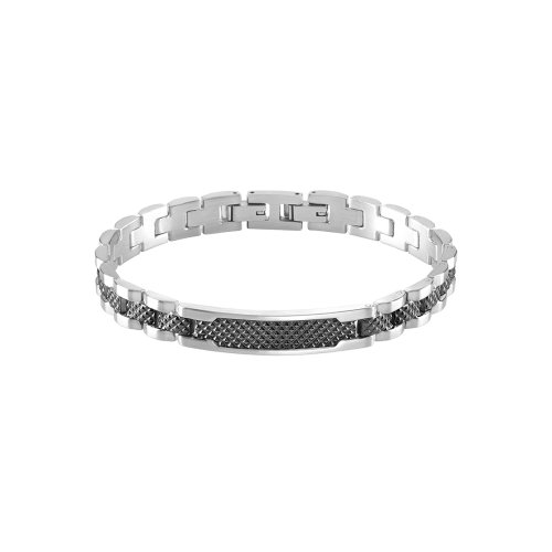 Bracciale Uomo Bliss In Acciaio Satinato Bicolore