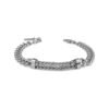 Bracciale Uomo Boccadamo Man A Catena Groumette Con Zirconi Bianchi 2 - Verre Gioielli Bracciale Uomo Boccadamo Man A Catena Groumette Con Zirconi Bianchi