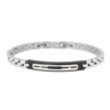Bracciale Uomo Boccadamo Man In Acciaio Con Pvd E Zirconi Neri 2 - Verre Gioielli Bracciale Uomo Boccadamo Man In Acciaio Con Pvd E Zirconi Neri