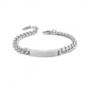 Bracciale Uomo Boccadamo Man In Acciaio E Piastra Con Zirconi Neri 2 - Verre Gioielli Bracciale Uomo Boccadamo Man In Acciaio E Piastra Con Zirconi Neri