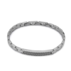 Bracciale Uomo Boccadamo Man In Acciaio Silver Con Piastra
