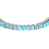 Bracciale Uomo Luca Barra Con Sfere In Acciaio E Pietre Turchesi 1 Verre Gioielli - l'istituzione del gioiello