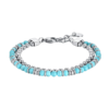 Bracciale Uomo Luca Barra Con Sfere In Acciaio E Pietre Turchesi 1 - Verre Gioielli Bracciale Uomo Luca Barra Con Sfere In Acciaio E Pietre Turchesi