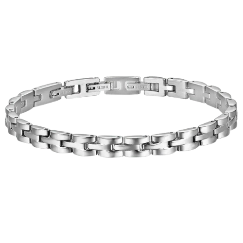 Bracciale Uomo Luca Barra In Acciaio 3 - Verre Gioielli Bracciale Uomo Luca Barra In Acciaio
