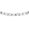 Bracciale Uomo Luca Barra In Acciaio Con Pietre Bianche 1 Verre Gioielli - l'istituzione del gioiello