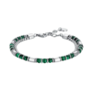 Bracciale Uomo Luca Barra In Acciaio E Sfere Verdi 1 - Verre Gioielli Bracciale Uomo Luca Barra In Acciaio E Sfere Verdi