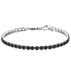 Bracciale Uomo Tennis Luca Barra In Acciaio Con Cristalli Neri 1 - Verre Gioielli Bracciale Uomo Tennis Luca Barra In Acciaio Con Cristalli Neri