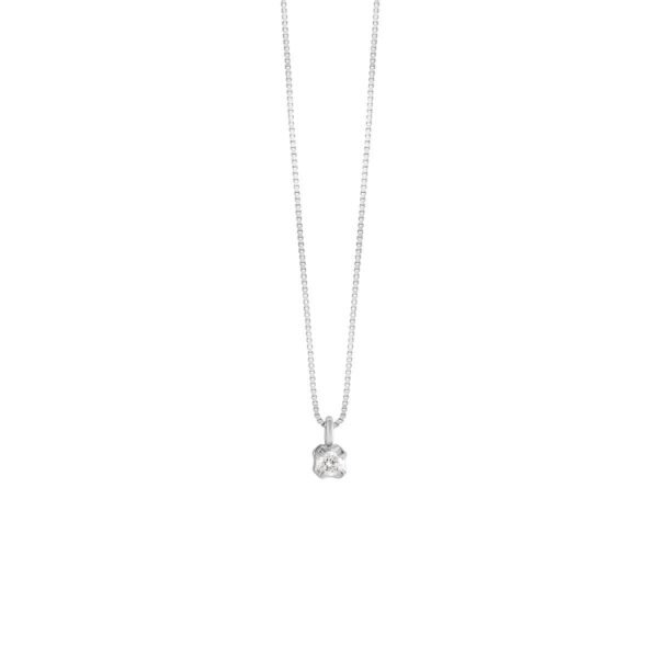 Collana Donna Punto Luce Bliss In Oro Bianco 18 Kt E Diamanti 0.07 Ct 3 - Verre Gioielli Collana Donna Bliss Punto Luce In Oro Bianco 18 Kt E Diamanti 0.01 Ct