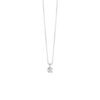 Collana Donna Bliss Punto Luce In Oro Bianco 18 Kt E Diamanti 0.01 Ct