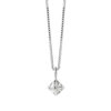 Collana Donna Bliss Punto Luce In Oro Bianco 18 Kt E Diamanti 0.10 Ct