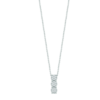 Collana Trilogy Bliss In Oro Bianco 18 Kt E Diamanti 0.15 Ct 2 - Verre Gioielli Collana Trilogy Bliss In Oro Bianco 18 Kt E Diamanti 0.15 Ct