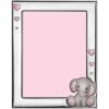 Cornice Portafoto Atelier Baby Rosa In Argento 925 Con Elefantino