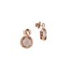 Orecchini Donna Boccadamo In Bronzo Placcato Oro Rosa E Cristallo Rosa Antico