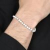 Bracciale Uomo Luca Barra In Acciaio Con Pietre Bianche 3 Verre Gioielli - l'istituzione del gioiello