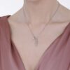 Collana Donna Luca Barra In Acciaio Con Cuore E Cornetto Pendenti 2 Verre Gioielli - l'istituzione del gioiello