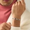 Bracciale Uomo Stroili In Acciaio Bicolore Con Strass 1 Verre Gioielli - l'istituzione del gioiello