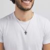 Collana Uomo Stroili In Acciaio Bicolore Con Croce 1 Verre Gioielli - l'istituzione del gioiello