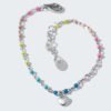 Bracciale Baby Stroili In Argento 925 Con Perline Multicolor E Cuore 2 Verre Gioielli - l'istituzione del gioiello