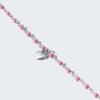 Bracciale Bambina Stroili In Argento 925 E Perline Rosa Con Cuore 4 Verre Gioielli - l'istituzione del gioiello