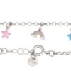 Collana Bambina Stroili In Argento 925 E Smalto Multicolor Con Charms 1 Verre Gioielli - l'istituzione del gioiello