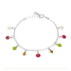 Bracciale Baby Stroili In Argento 925 E Smalto Multicolor Con Multi Charms 1 - Verre Gioielli Bracciale Baby Stroili In Argento 925 E Smalto Multicolor Con Multi Charms