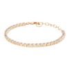 Bracciale Donna Stroili Tennis In Acciaio Dorato E Cristalli Bianchi