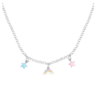 Collana Bambina Stroili In Argento 925 E Smalto Multicolor Con Charms