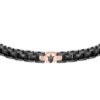 Bracciale Uomo Maserati In Acciaio Bicolore E Ceramica Nera 1 Verre Gioielli - l'istituzione del gioiello