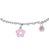 Bracciale Bambina Luca Barra In Acciaio Con Fiore Smaltato Rosa E Cristallo Rosa 5 - Verre Gioielli Bracciale Bambina Luca Barra In Acciaio Con Fiore Smaltato Rosa E Cristallo Rosa 1 Verre Gioielli - l'istituzione del gioiello