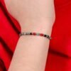 Bracciale Bambino Luca Barra In Acciaio Con Pietre Multicolor 2 Verre Gioielli - l'istituzione del gioiello