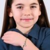 Bracciale Bimba Luca Barra In Acciaio Con Cristalli Bianchi E Stella 2 Verre Gioielli - l'istituzione del gioiello