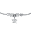 Bracciale Bimba Luca Barra In Acciaio Con Cristalli Bianchi E Stella 1 Verre Gioielli - l'istituzione del gioiello