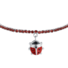 Bracciale Bimba Tennis Luca Barra Con Cristalli Rossi E Coccinella 1 Verre Gioielli - l'istituzione del gioiello
