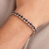 Bracciale Uomo Brosway Semirigido In Acciaio Silver Con Pvd Nero 1 Verre Gioielli - l'istituzione del gioiello