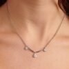 Collana Donna Brosway Affinity In Acciaio E Cubic Zirconia Bianchi Pendenti 1 Verre Gioielli - l'istituzione del gioiello