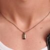 Collana Uomo Brosway Con Pvd Nero E Reutenio Con Piastra E Cristallo Nero 2 Verre Gioielli - l'istituzione del gioiello