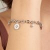 Bracciale Donna Chakra Brosway In Acciaio Con Stelle E Luna E Cristalli Pendenti 3 Verre Gioielli - l'istituzione del gioiello