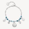 Bracciale Donna Chakra Brosway In Acciaio Con Calcedonio Turchese E Pendenti 1 Verre Gioielli - l'istituzione del gioiello