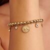 Bracciale Donna Chakra Brosway Con Sfere In Acciaio Dorato Con Sole E Luna E Cristalli Bianchi Pendenti 5 - Verre Gioielli Bracciale Donna Chakra Brosway Con Sfere In Acciaio Dorato Con Sole E Luna E Cristalli Bianchi Pendenti 2 Verre Gioielli - l'istituzione del gioiello