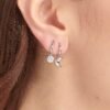 Mono Orecchino Donna Brosway A Cerchio In Acciaio E Cubic Zirconia Bianco 1 Verre Gioielli - l'istituzione del gioiello