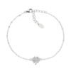 Bracciale Donna Amen In Argento 925 Con Quadrifoglio E Zirconi Bianchi