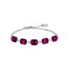 Bracciale Donna Luca Barra In Acciaio Con Cristalli Fucsia 2 - Verre Gioielli Bracciale Donna Luca Barra In Acciaio Con Cristalli Fucsia