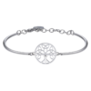 Bracciale Semi Rigido Donna Chakra Brosway In Acciaio Con Albero Della Vita E Cristallo Bianco