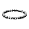 Bracciale Uomo Brosway Semirigido In Acciaio Silver Con Pvd Nero 1 - Verre Gioielli Bracciale Uomo Brosway Semirigido In Acciaio Silver Con Pvd Nero