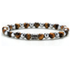 Bracciale Uomo Gerba Con Occhio Di Tigre E Ematite E Argento 925 2 - Verre Gioielli Bracciale Uomo Gerba Con Occhio Di Tigre E Ematite E Argento 925