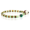 Bracciale Uomo Gerba In Ceramica Verde E Argento 925